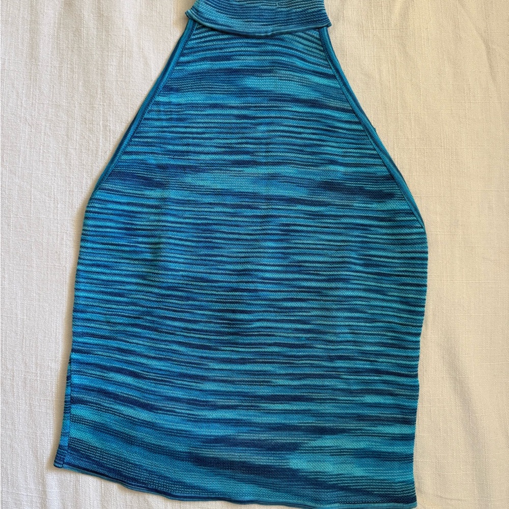 Teal Striped Knitwear